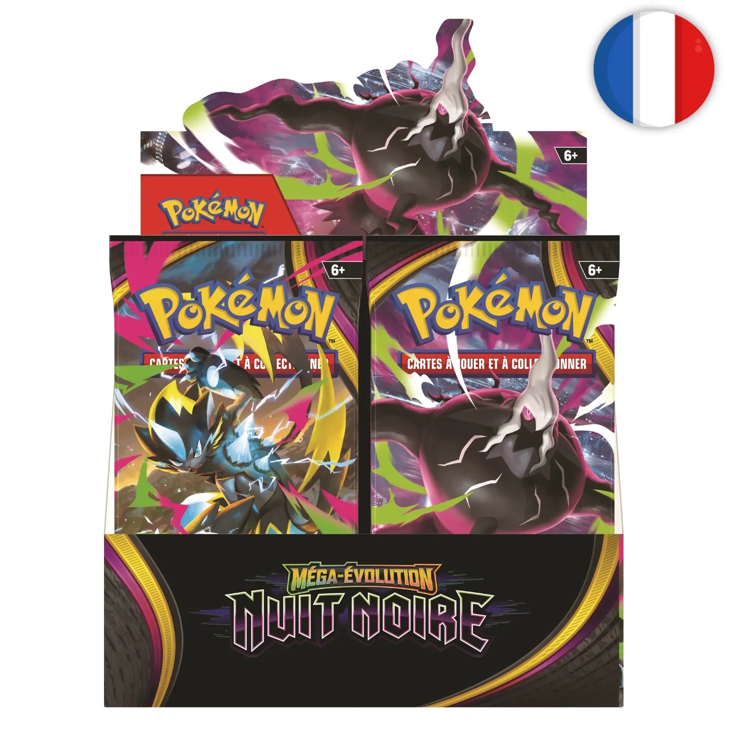 🟣[PRÉCO] Pokémon (FR) - Display de 36 boosters - ME05 Nuit Noire