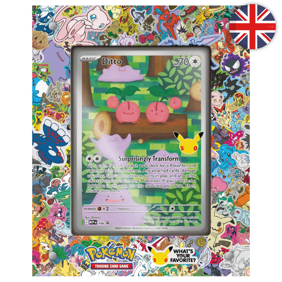 🟣[PRÉCO] Pokémon (EN) - Collection Premium Métamorph - ME05.5 30e Anniversaire (Copie)