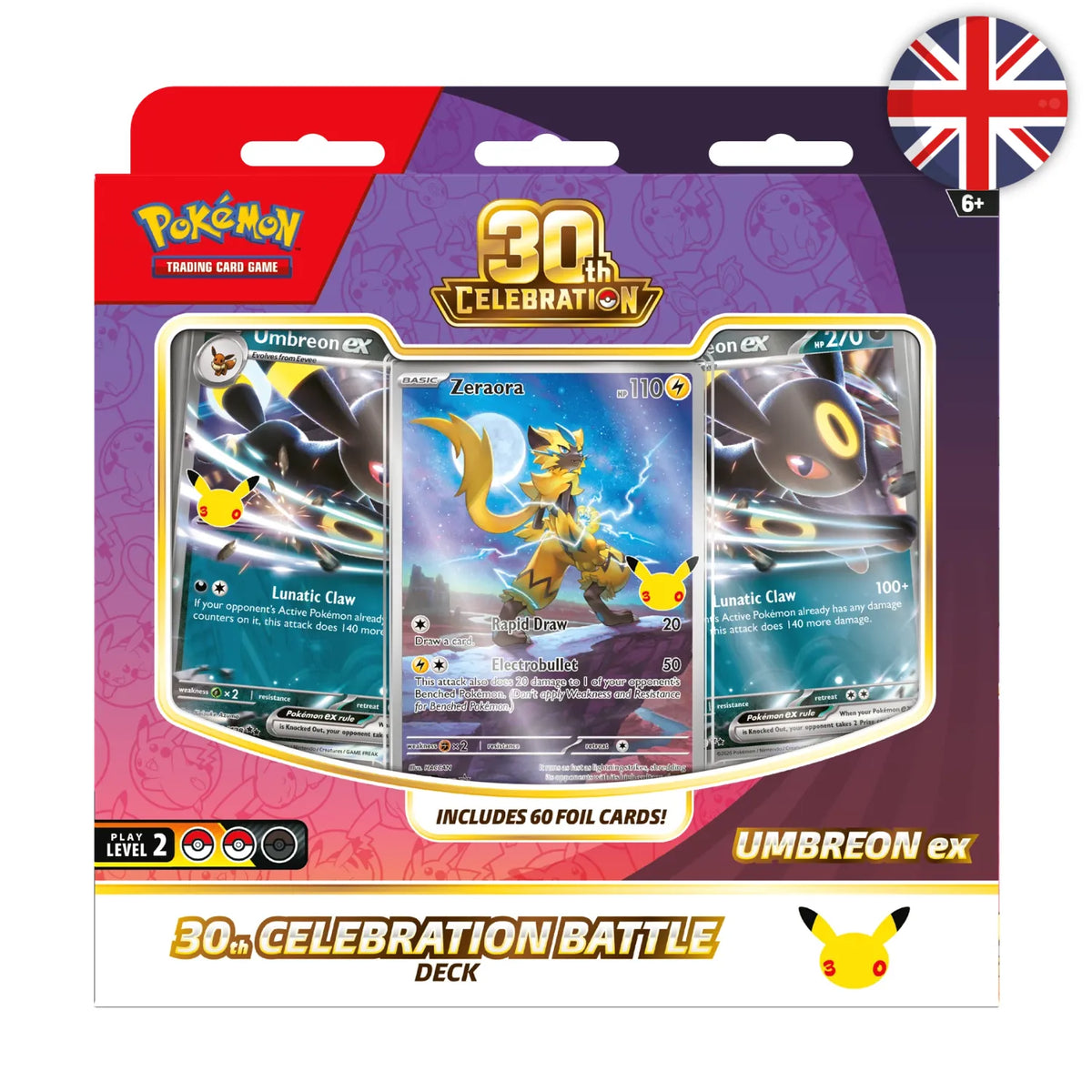 🟣[PRÉCO] Pokémon (EN) - Deck Combat Mentali-ex et Noctali-ex (set de 2) - ME05.5 30e Anniversaire