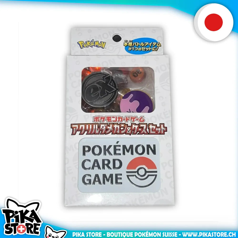 Pokémon (JPN) - Set de marqueurs de dégâts en acrylique