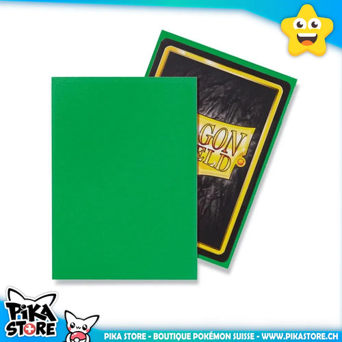 Dragon Shield - 60 protège-cartes standard Mat (vert-pomme)