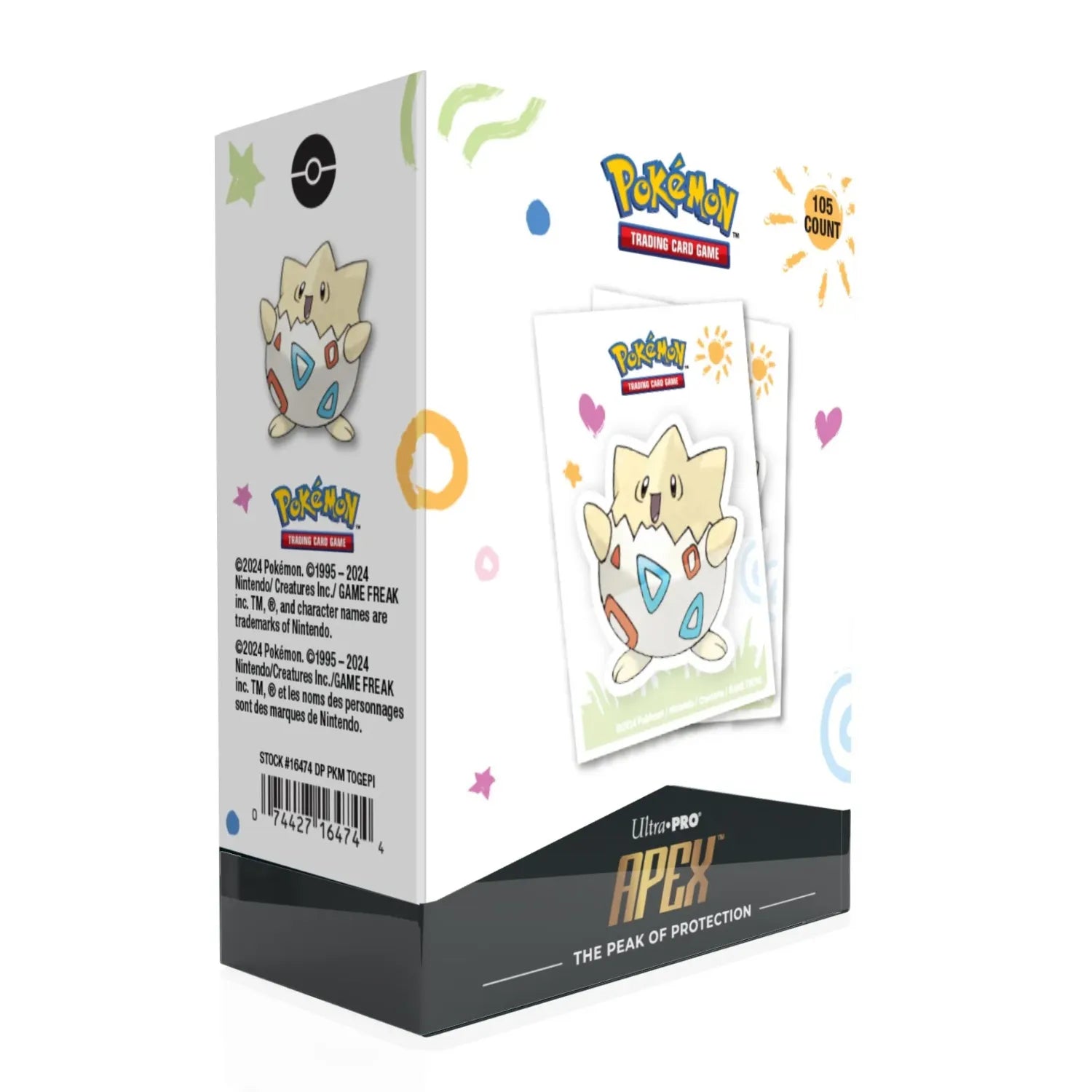 Pokémon - Ultra Pro - 105 protège-cartes standard APEX - Togepi