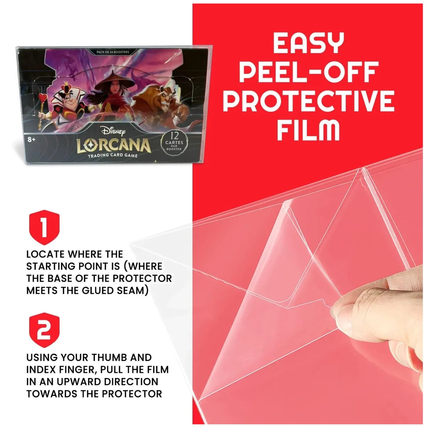 Evoretro - Protection pour display de 24 boosters Lorcana (5 pièces)