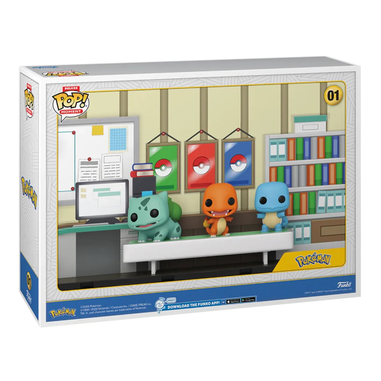Pokémon - Funko POP MOMENTS Deluxe N°01 - Pokemon Starters 1996