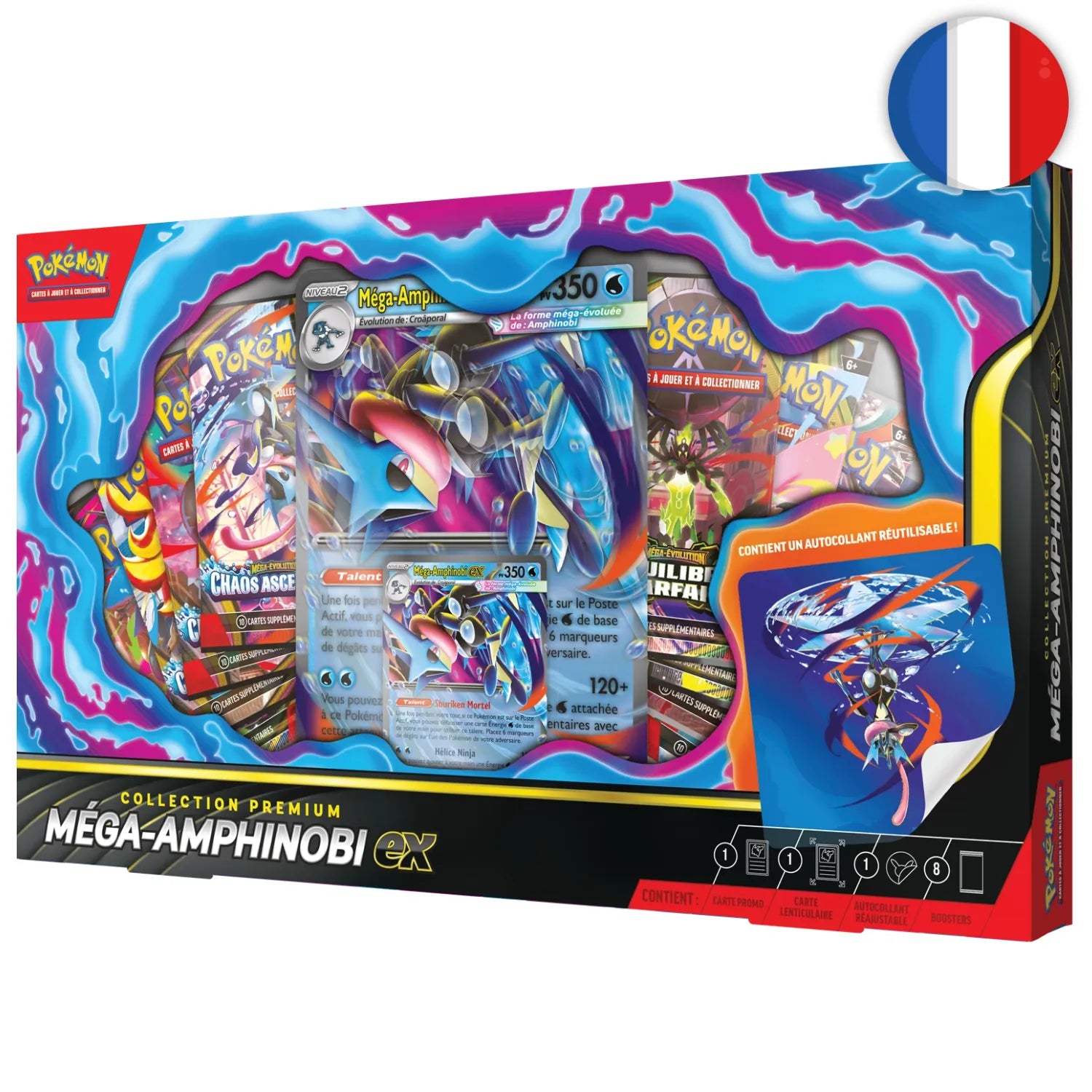 🟣[PRÉCO] Pokémon (FR) - Coffret Collection Premium Méga‑Amphinobi‑ex