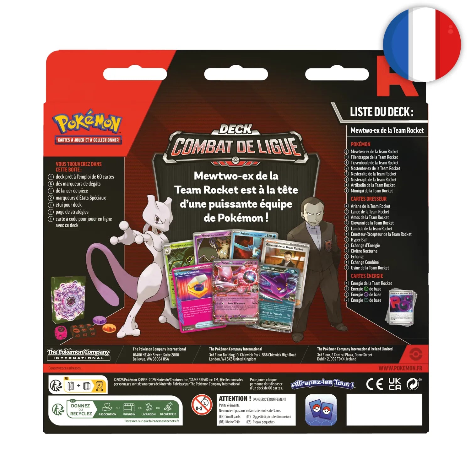 Pokémon (FR) - Deck Combat de Ligue Mewtwo‑ex de la Team Rocket