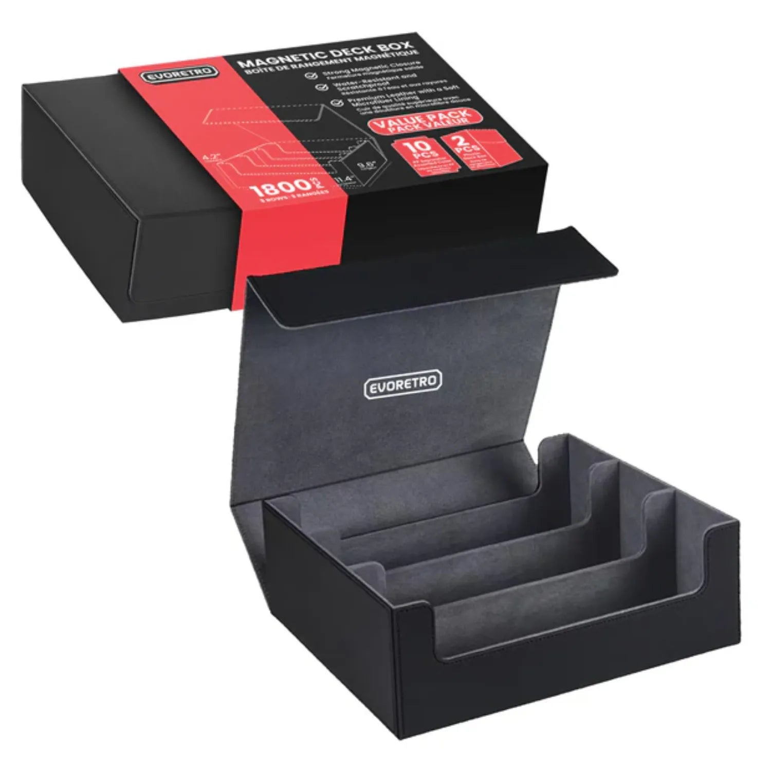 Evoretro - Magnetic card deck storage holding 1800pcs