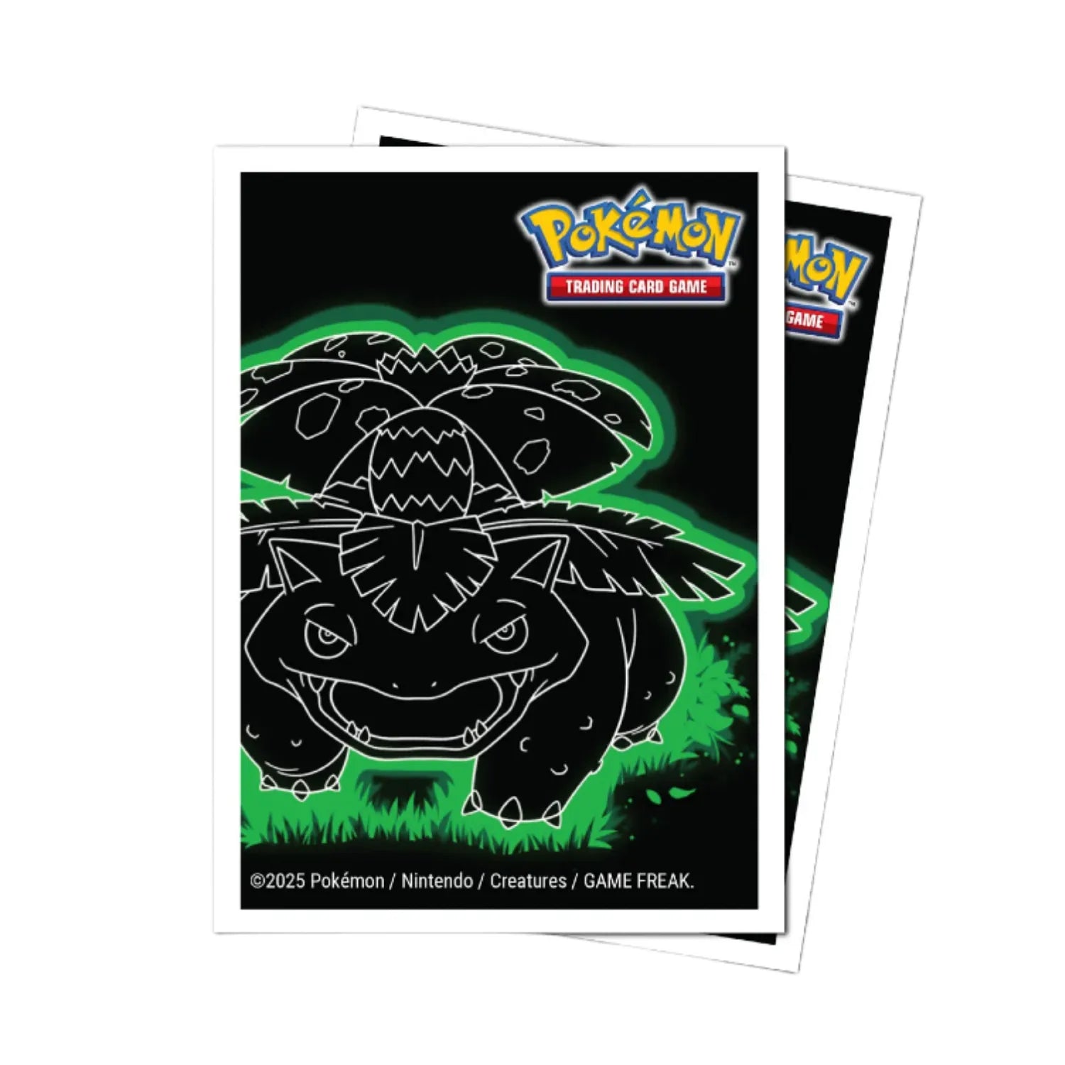 Ultra Pro - 105 protège-cartes standard APEX - Neon Kanto (set de 3) : Florizarre, Dracaufeu et Tortank