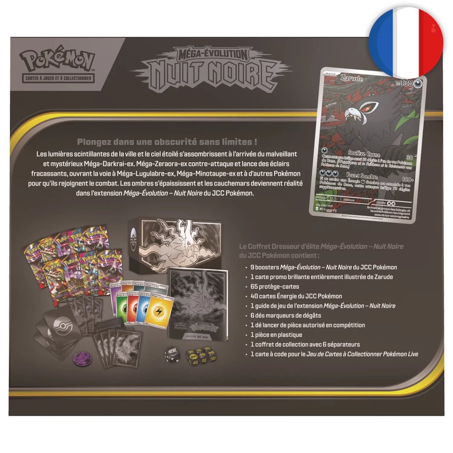 🟣[PRÉCO] Pokémon (FR) - ETB Coffret Dresseur d'Élite - ME05 Nuit Noire