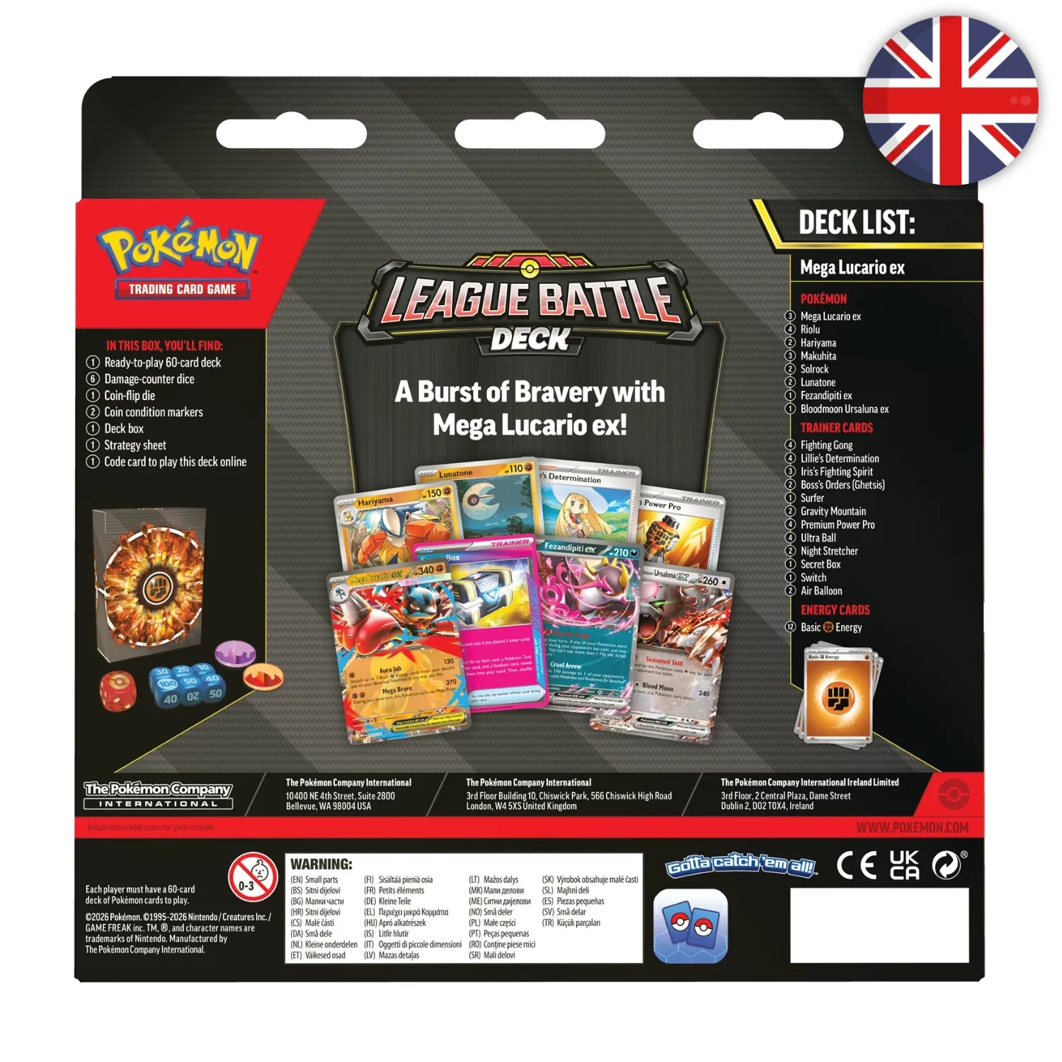 Pokémon (EN) - Deck Combat de Ligue Méga-Lucario‑ex