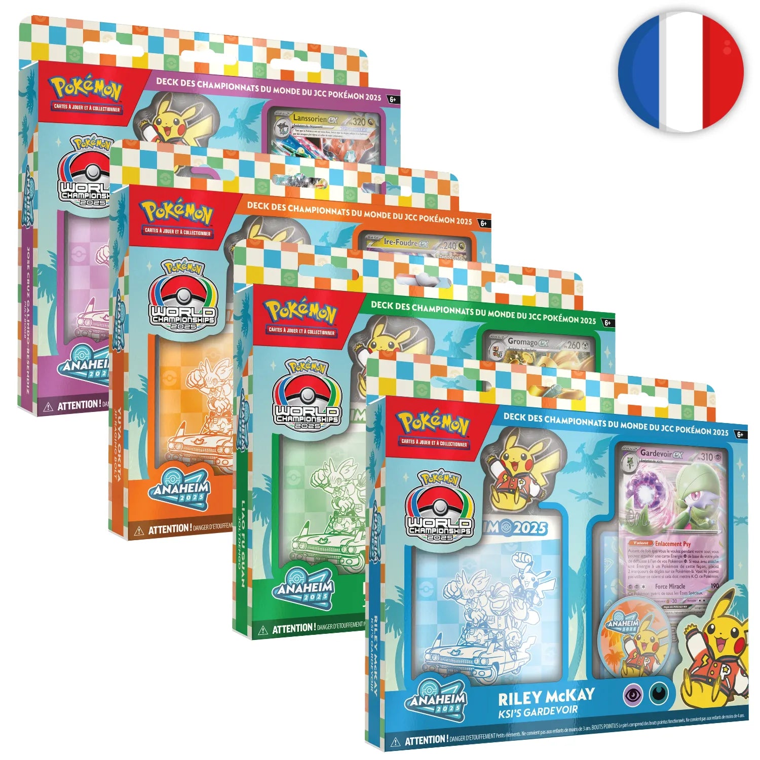 Pokémon (FR) - Decks des Championnats du Monde du JCC Pokémon 2025 (set de 4)
