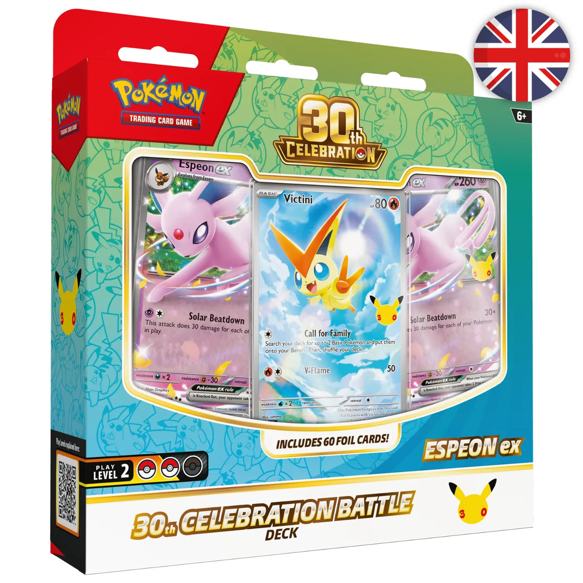 🟣[PRÉCO] Pokémon (EN) - Deck Combat Mentali-ex et Noctali-ex (set de 2) - ME05.5 30e Anniversaire
