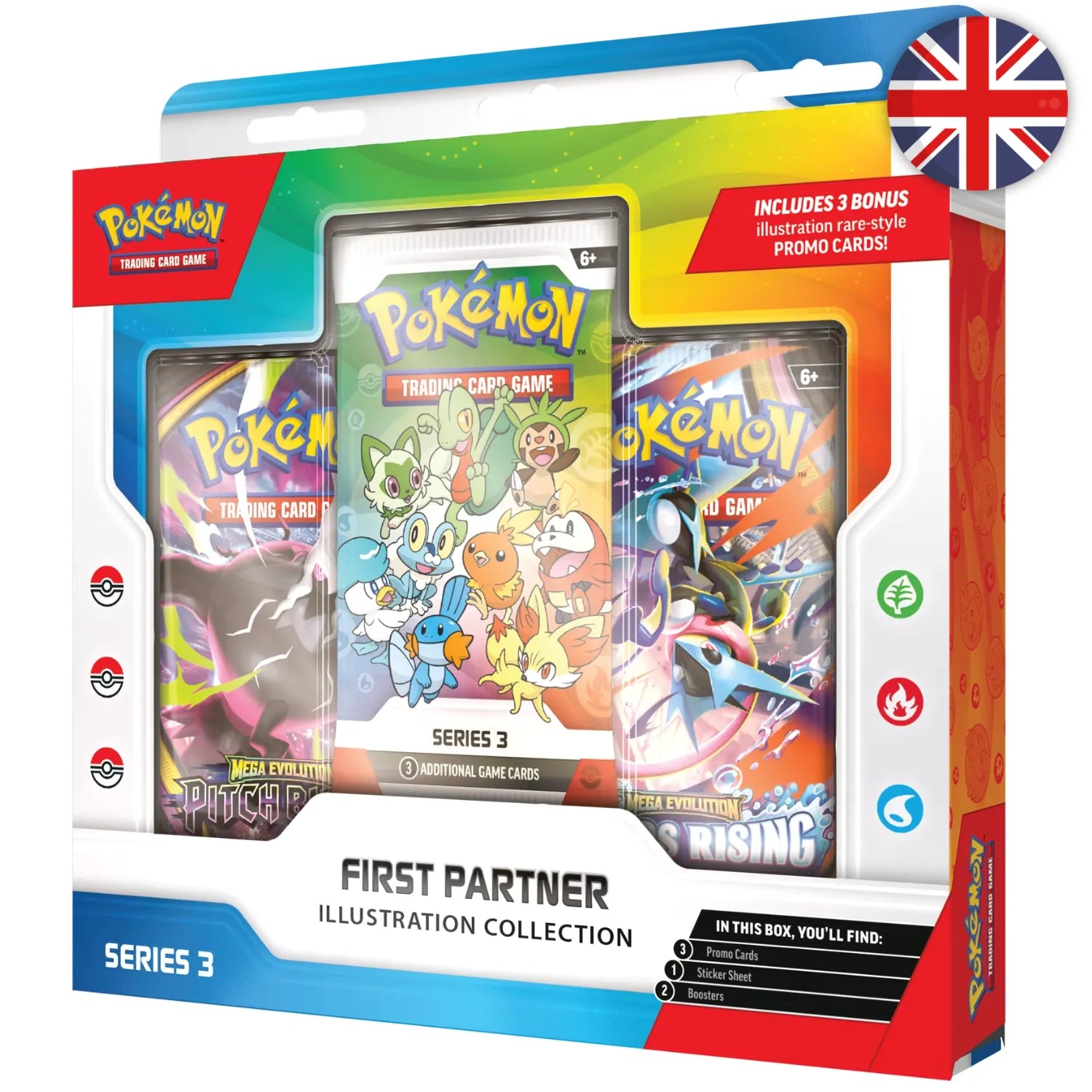 🟣[PRÉCO] Pokémon (EN) - Coffret Collection Illustration Premiers Partenaires – Série 3