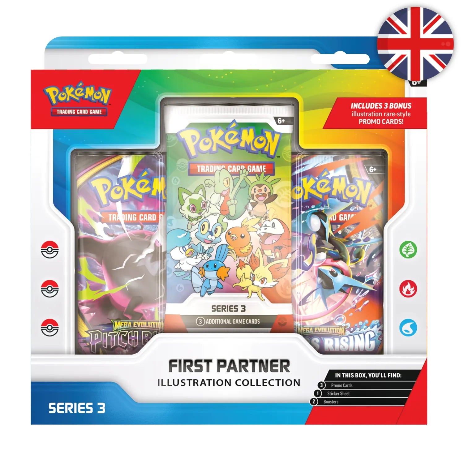 🟣[PRÉCO] Pokémon (EN) - Coffret Collection Illustration Premiers Partenaires – Série 3