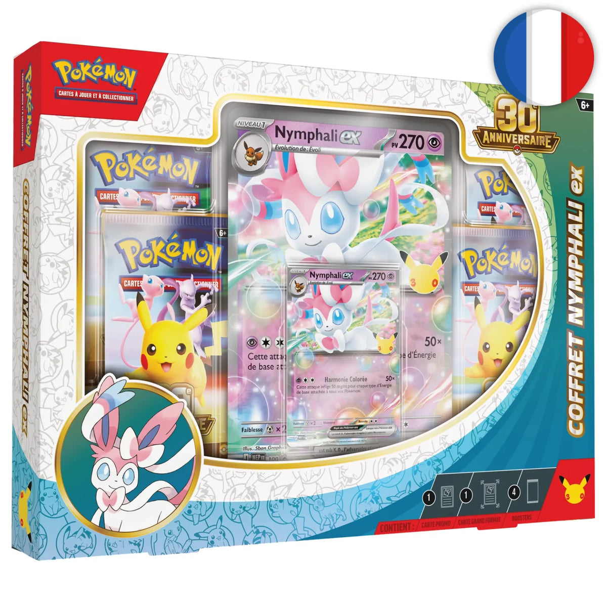 🟣[PRÉCO] Pokémon (FR) - Coffret Nymphali‑ex et Amphinobi‑ex (set de 2) - ME05.5 30e Anniversaire