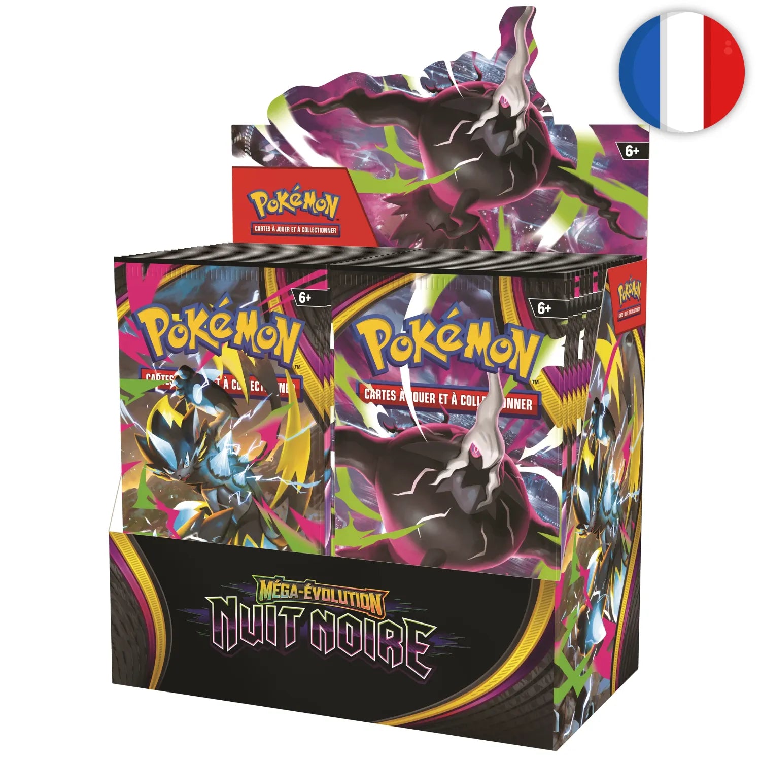 🟣[PRÉCO] Pokémon (FR) - Display de 36 boosters - ME05 Nuit Noire